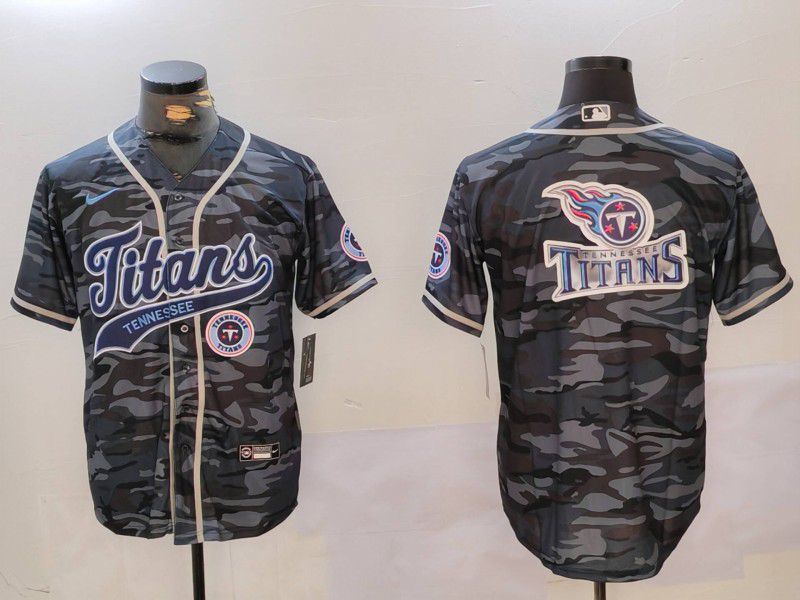 Men Tennessee Titans Blank Camo Joint Name 2024 Nike Limited NFL Jersey style 3->->